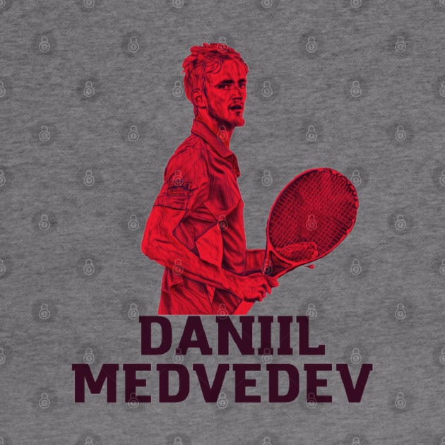 Daniil Medvedev by BorodinaAlen